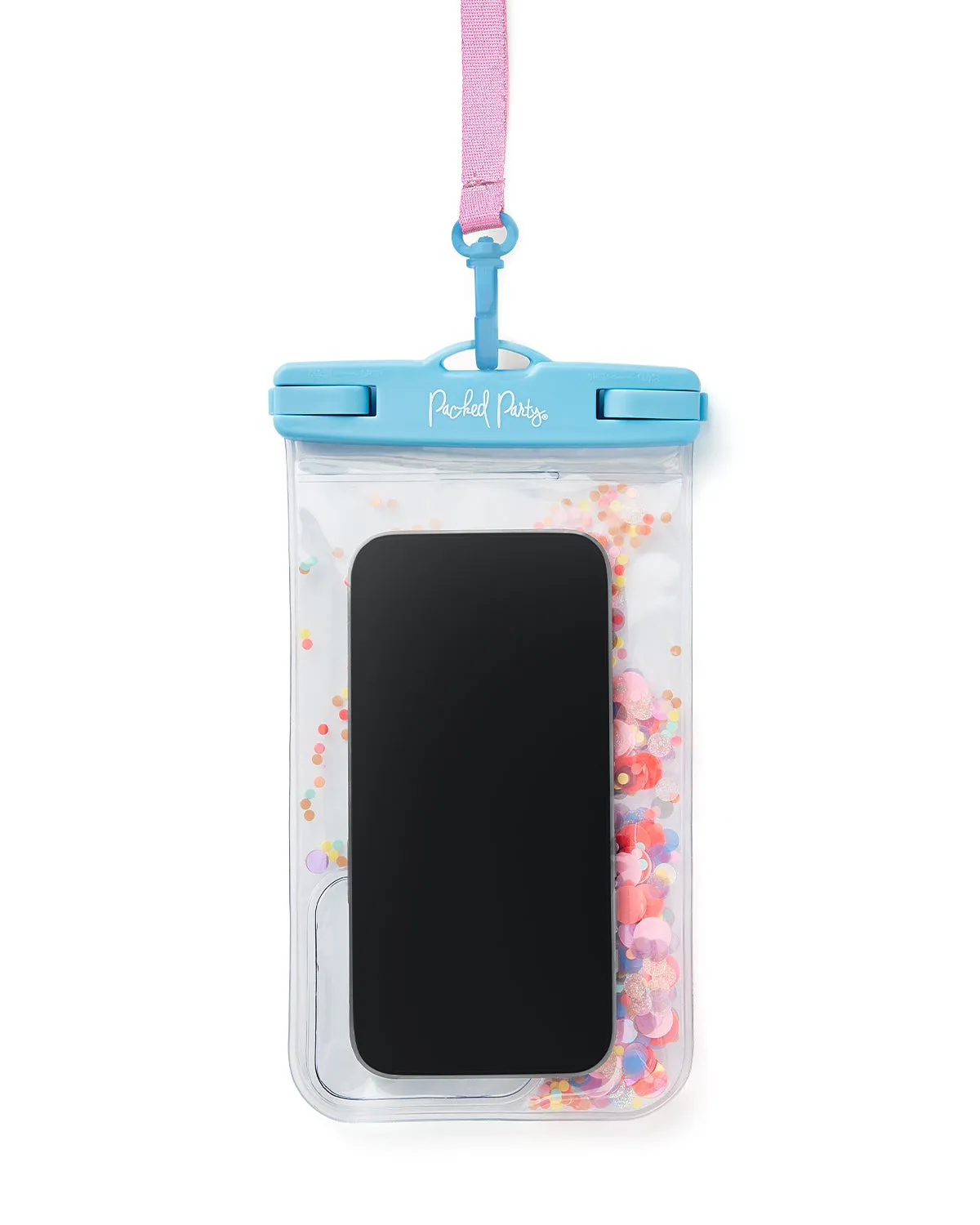 Bring On The Fun Confetti Waterproof Protective Phone Holder - 2 Pack