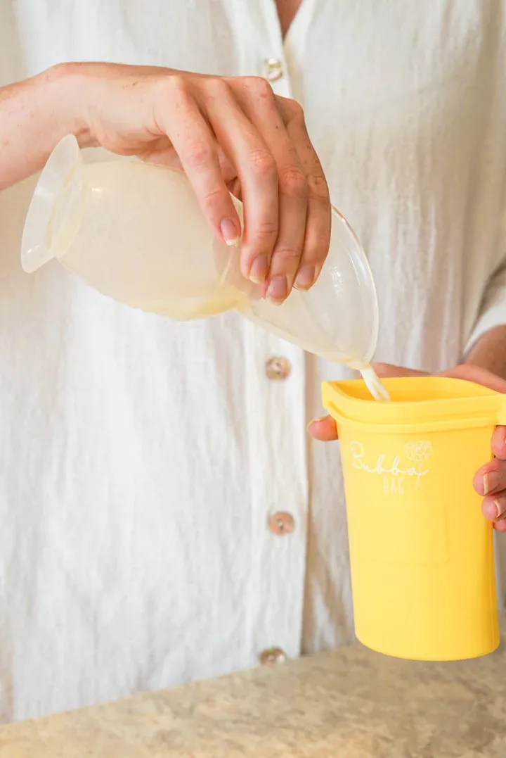 Bubba Bag- Yellow Reusable Milk Storage Bag 2 Pack / 4 Pack