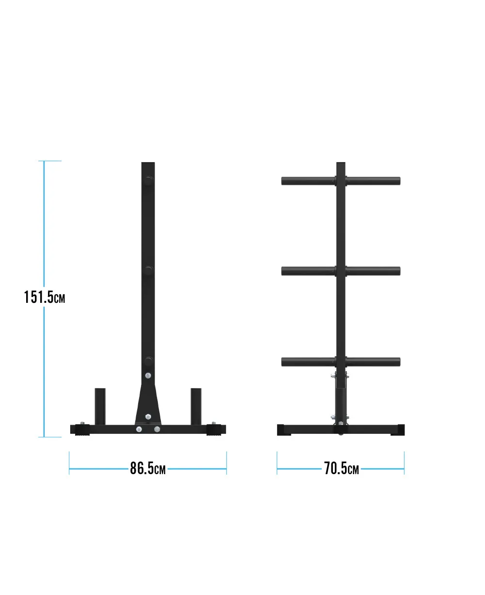 Bulldog Gear - Weight Plate Tree & Barbell Storage Rack