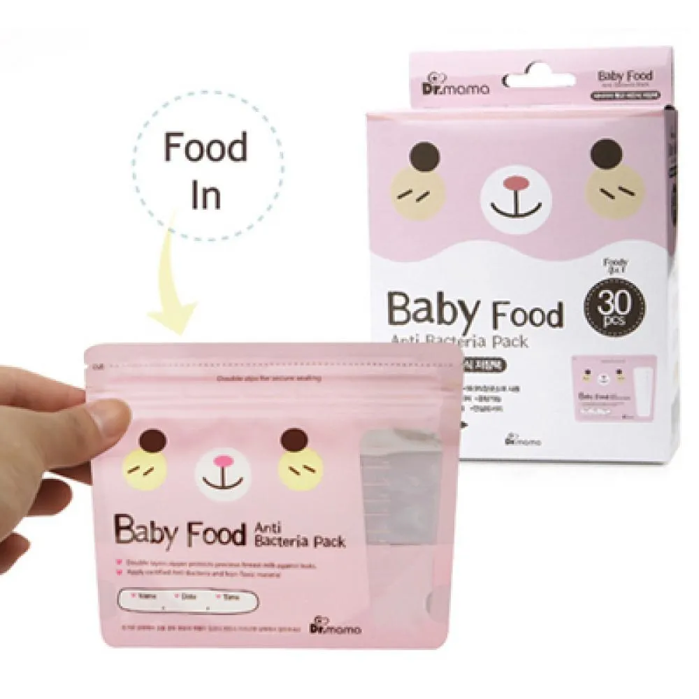 [Bundle Of 3] Dr Mama Baby Food Storage Bags 30s