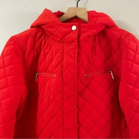 Calvin Klein Orange Quilted Jacket