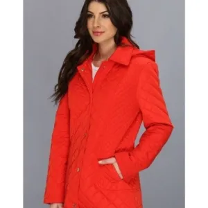 Calvin Klein Orange Quilted Jacket