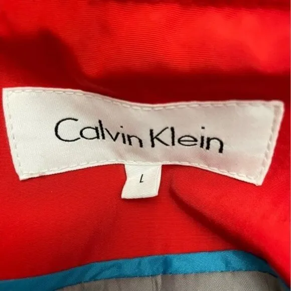 Calvin Klein Orange Quilted Jacket