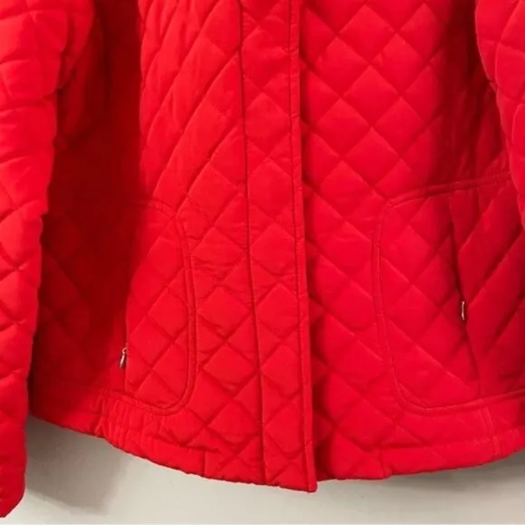 Calvin Klein Orange Quilted Jacket