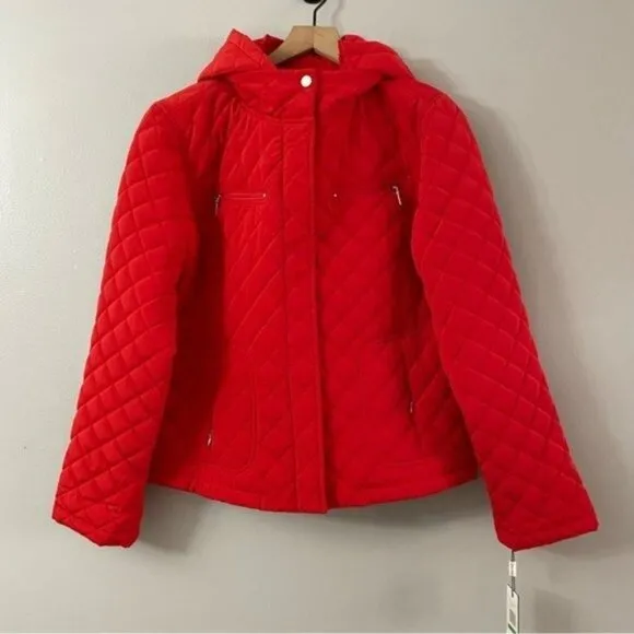 Calvin Klein Orange Quilted Jacket