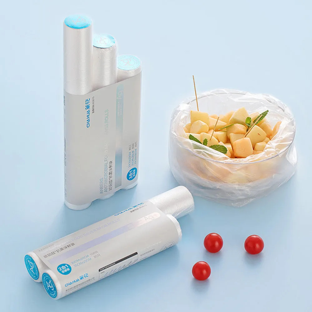 Camellia Europitz Antibacterial Fresh-keeping Bags with Silver Ion Technology, 3-Roll Pack
