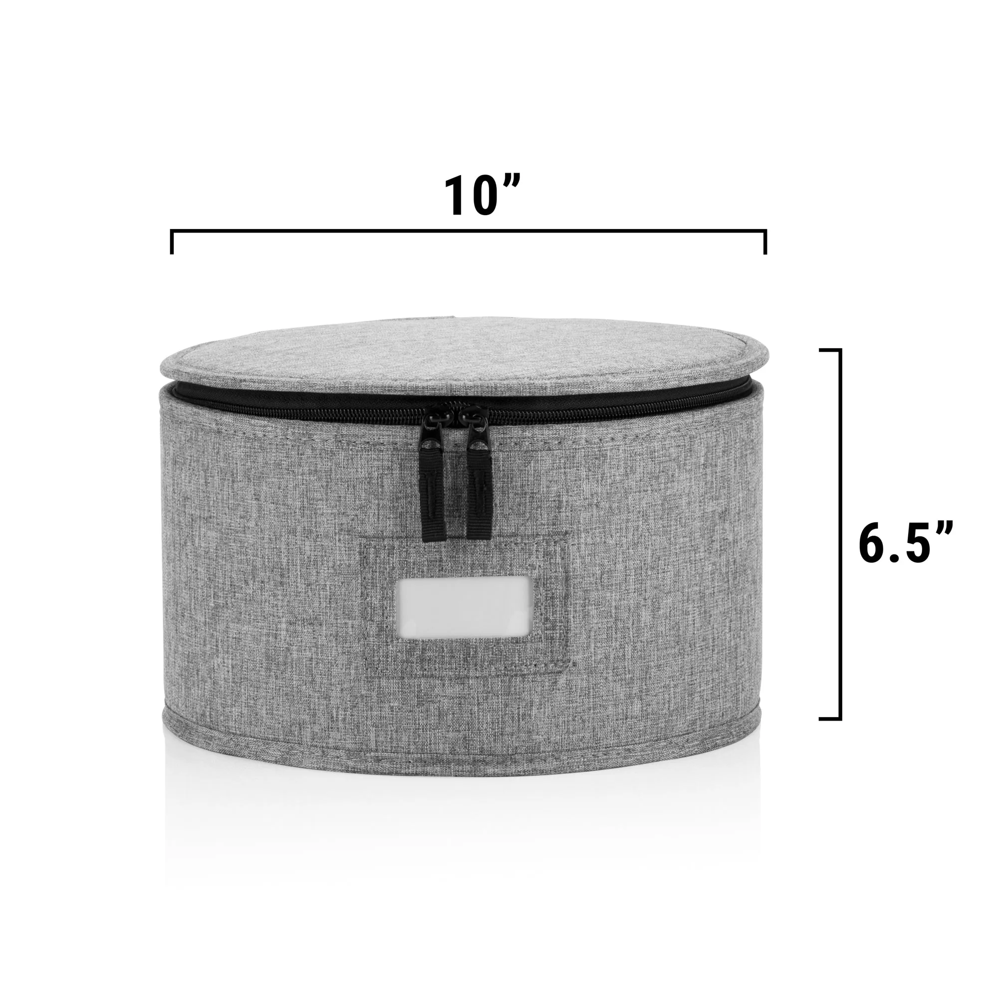 China Storage Case for Salad Plate - 10" W x 6" H - Includes 12 Felt Dividers