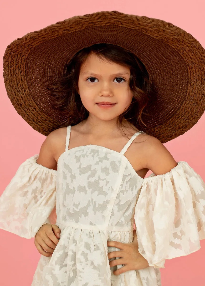 Chloe Dress in Bone White