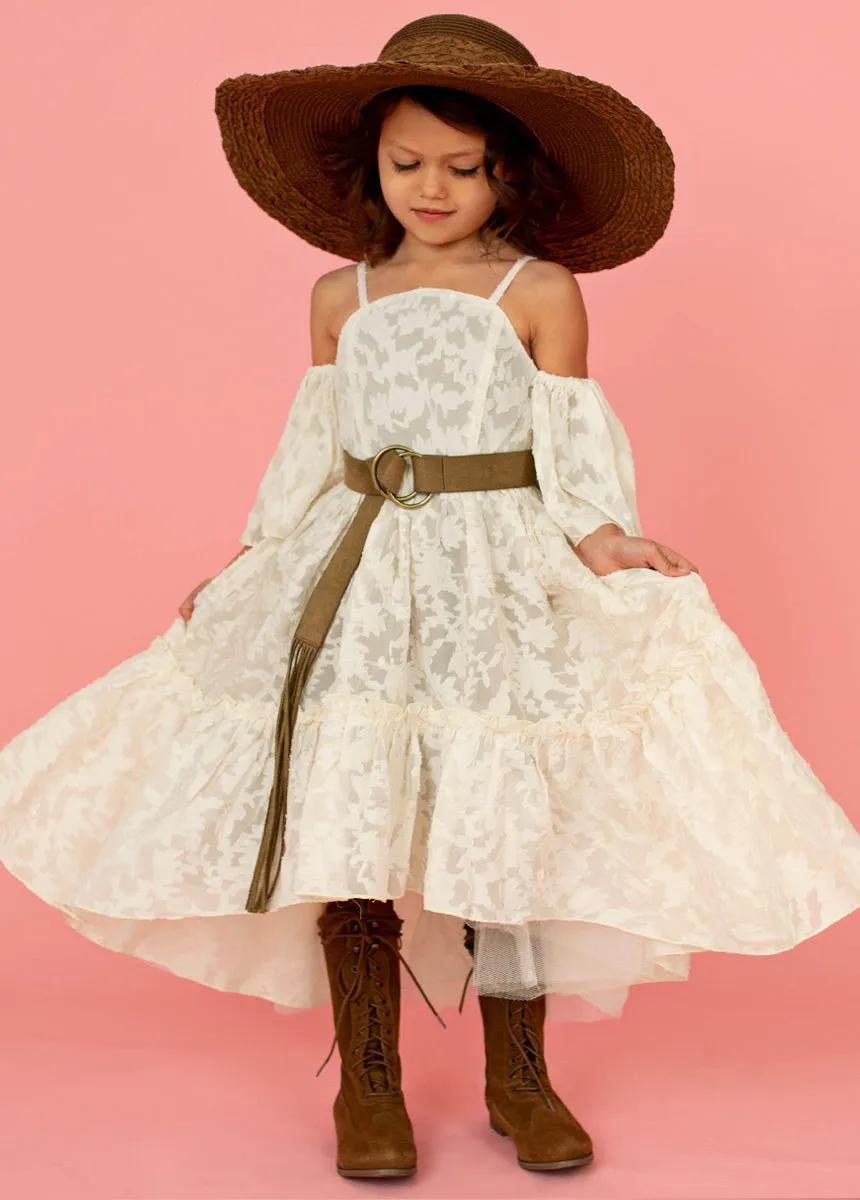 Chloe Dress in Bone White