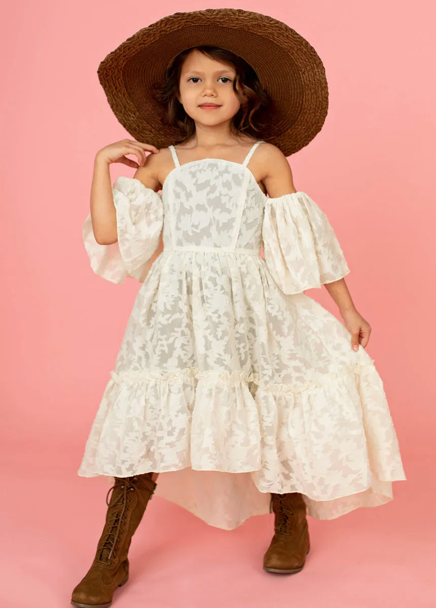 Chloe Dress in Bone White