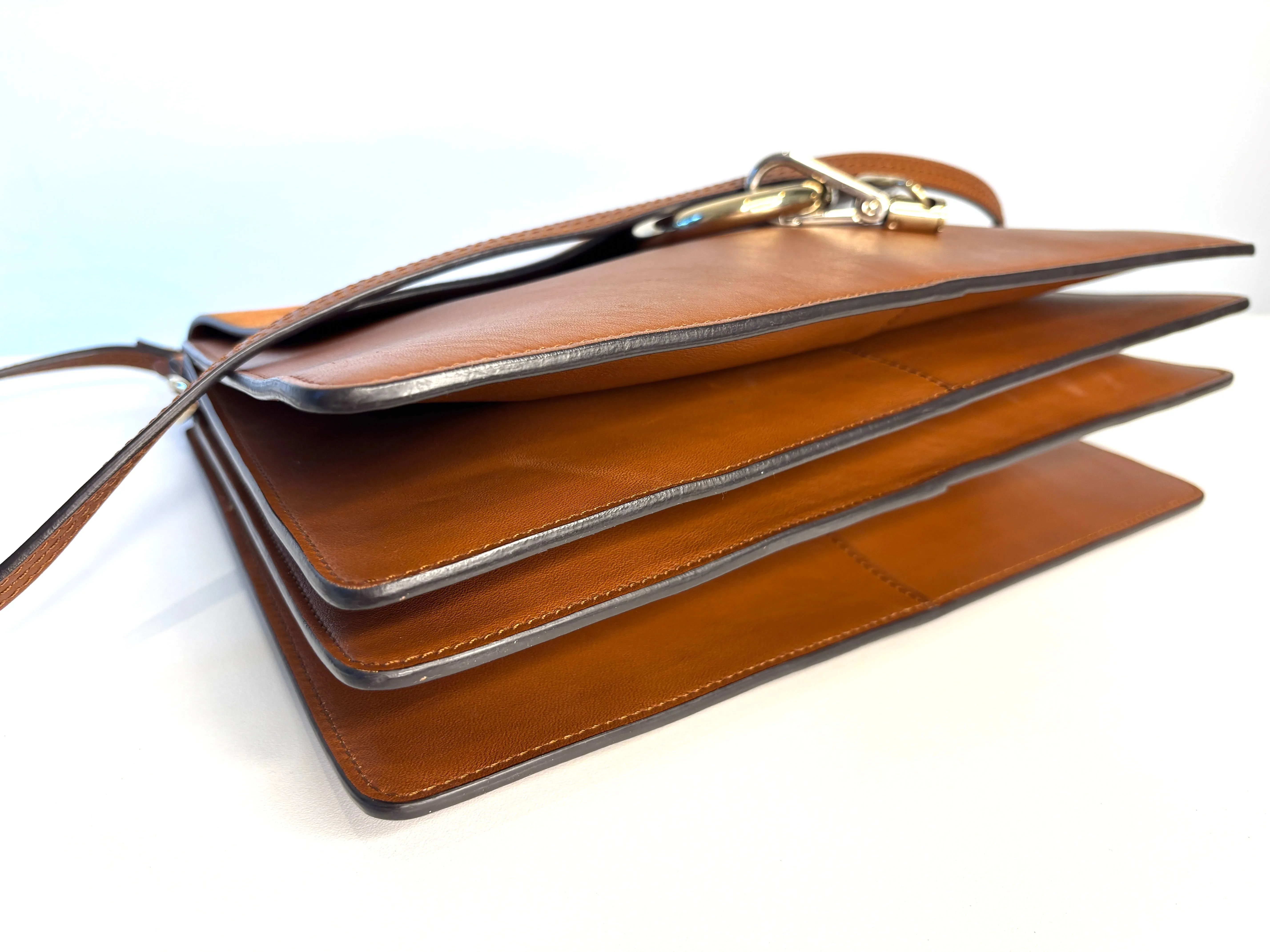 Chloe Faye Medium Brown Leather and Suede Shoulder Bag Preloved