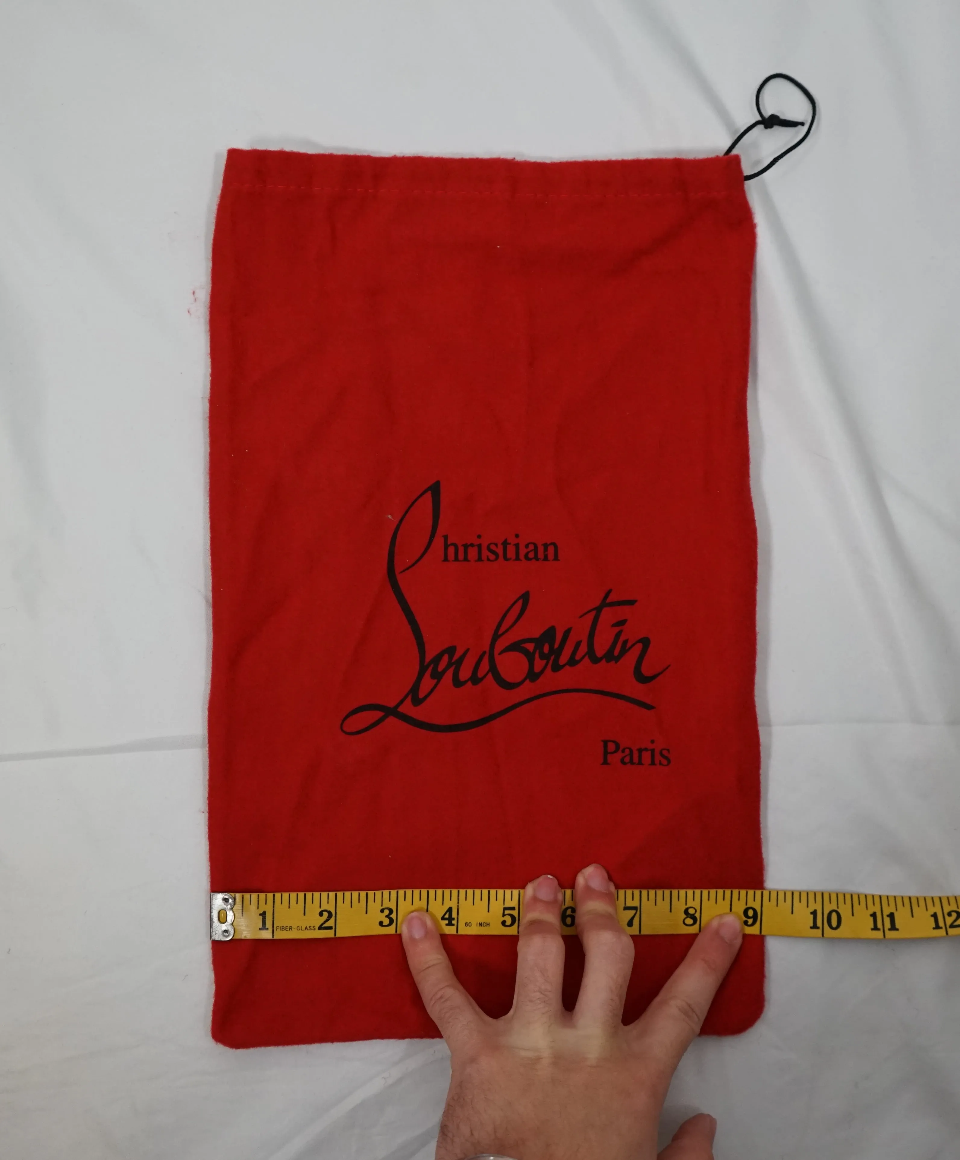 CHRISTIAN LOUBOUTIN- Brand New Logo Monogram Bag-Dust/Storage Bag! Draw String !