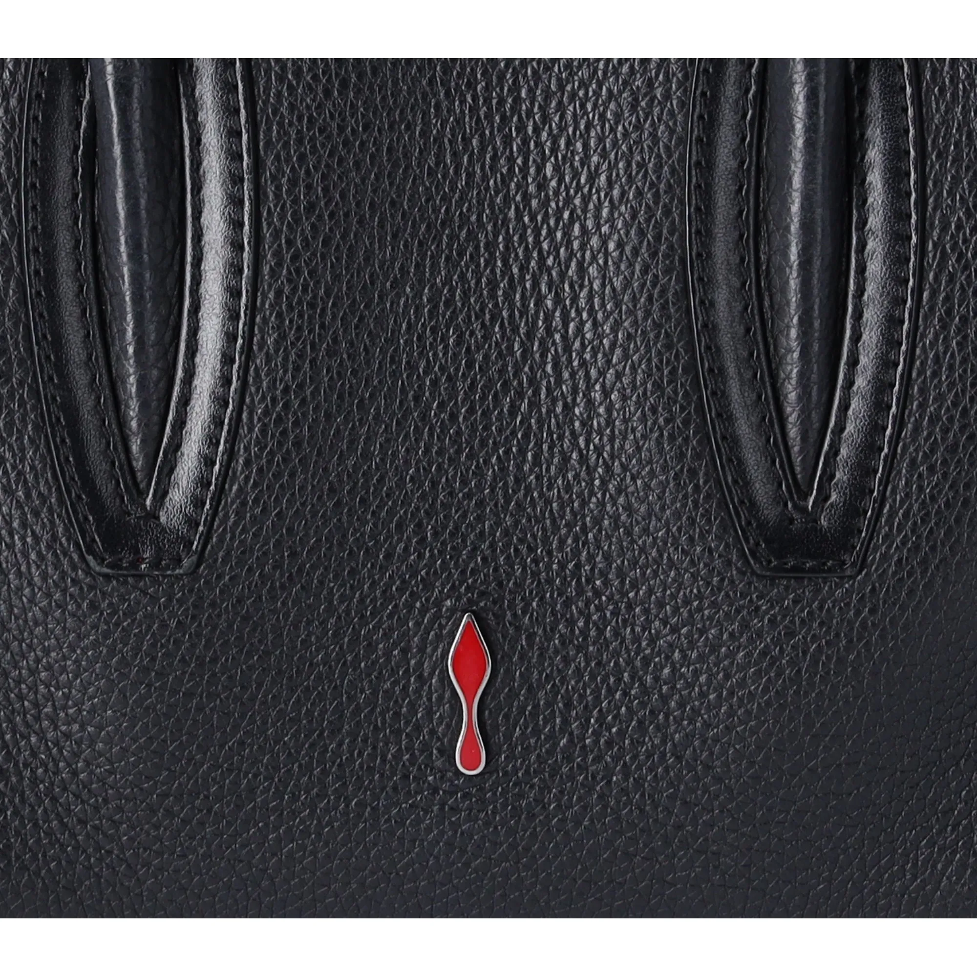 Christian Louboutin Paloma S Mini Handbag Black Red Leather