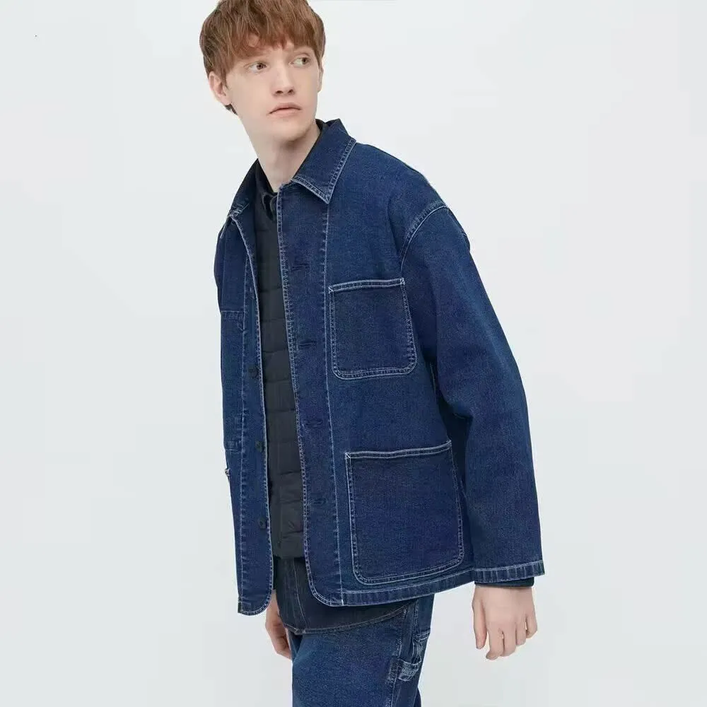 Classic Pure Multiple Pockets Denim Jacket