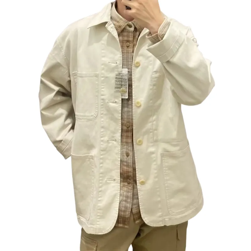Classic Pure Multiple Pockets Denim Jacket