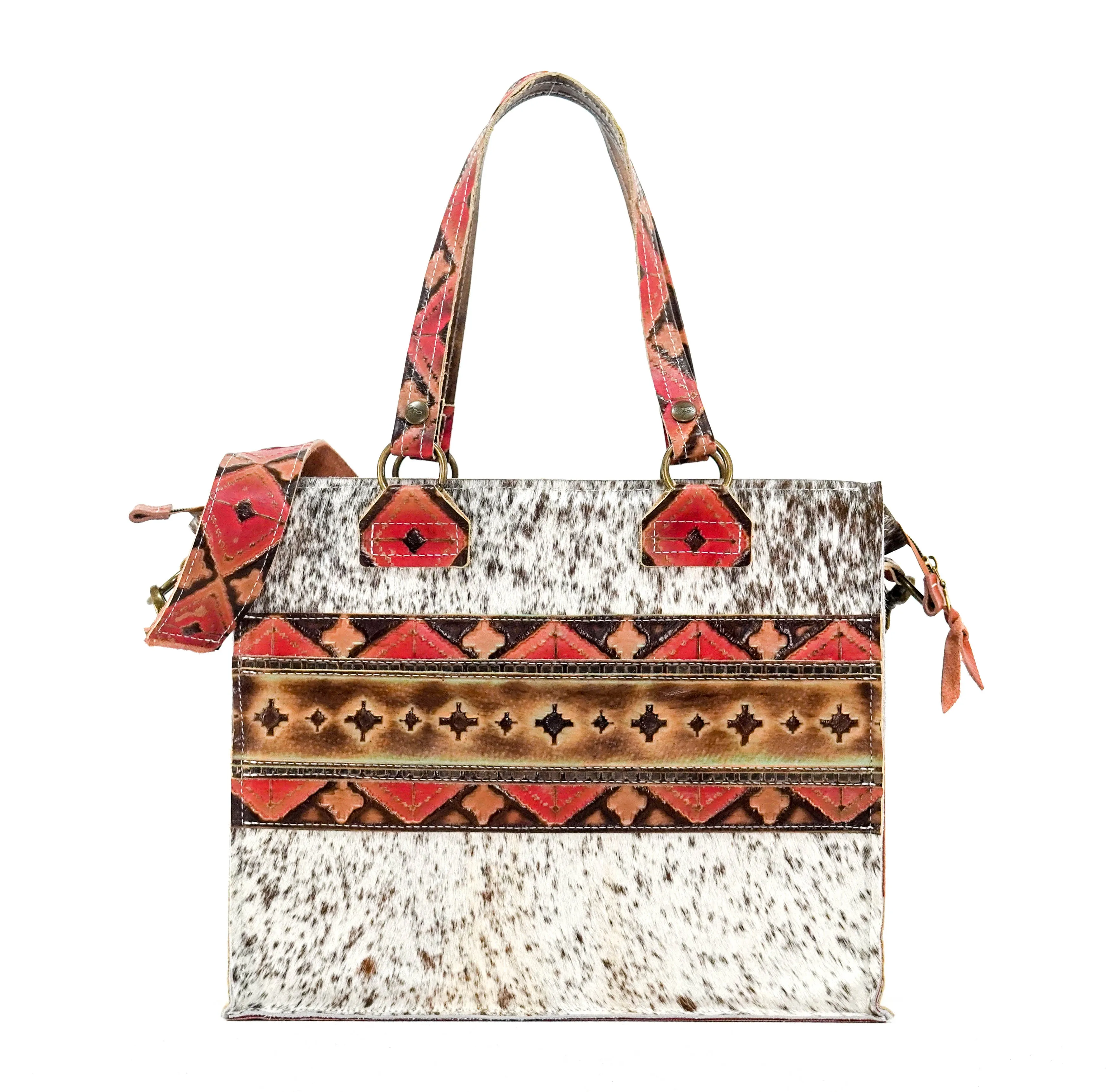 Clerk - Chocolate & White w/ Santa Fe Navajo