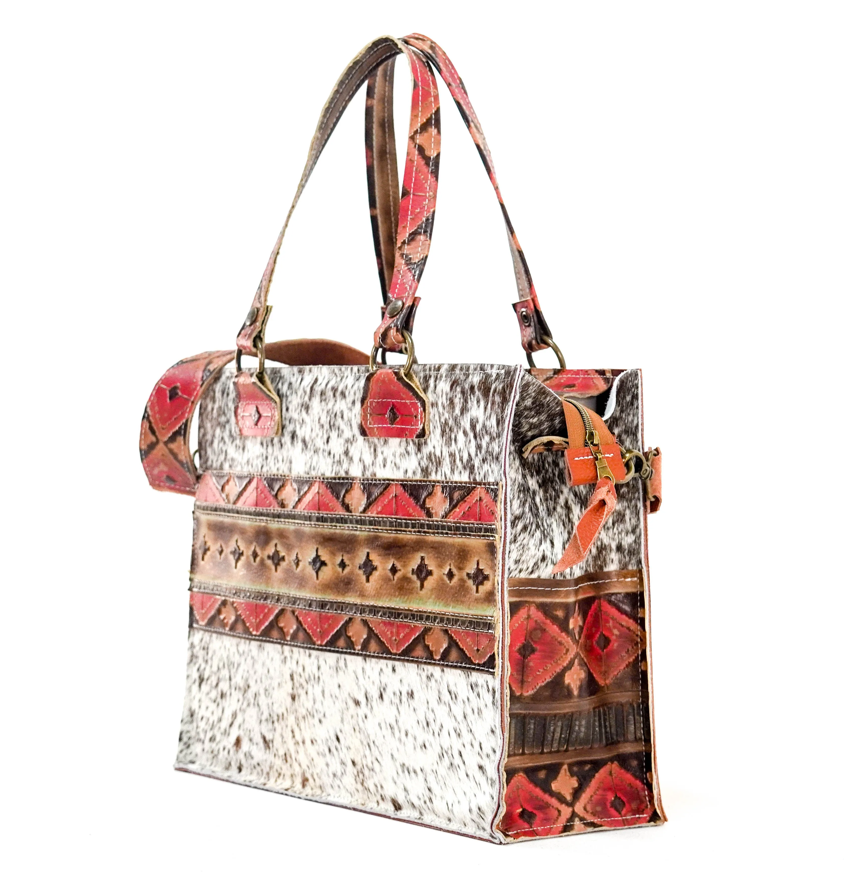 Clerk - Chocolate & White w/ Santa Fe Navajo