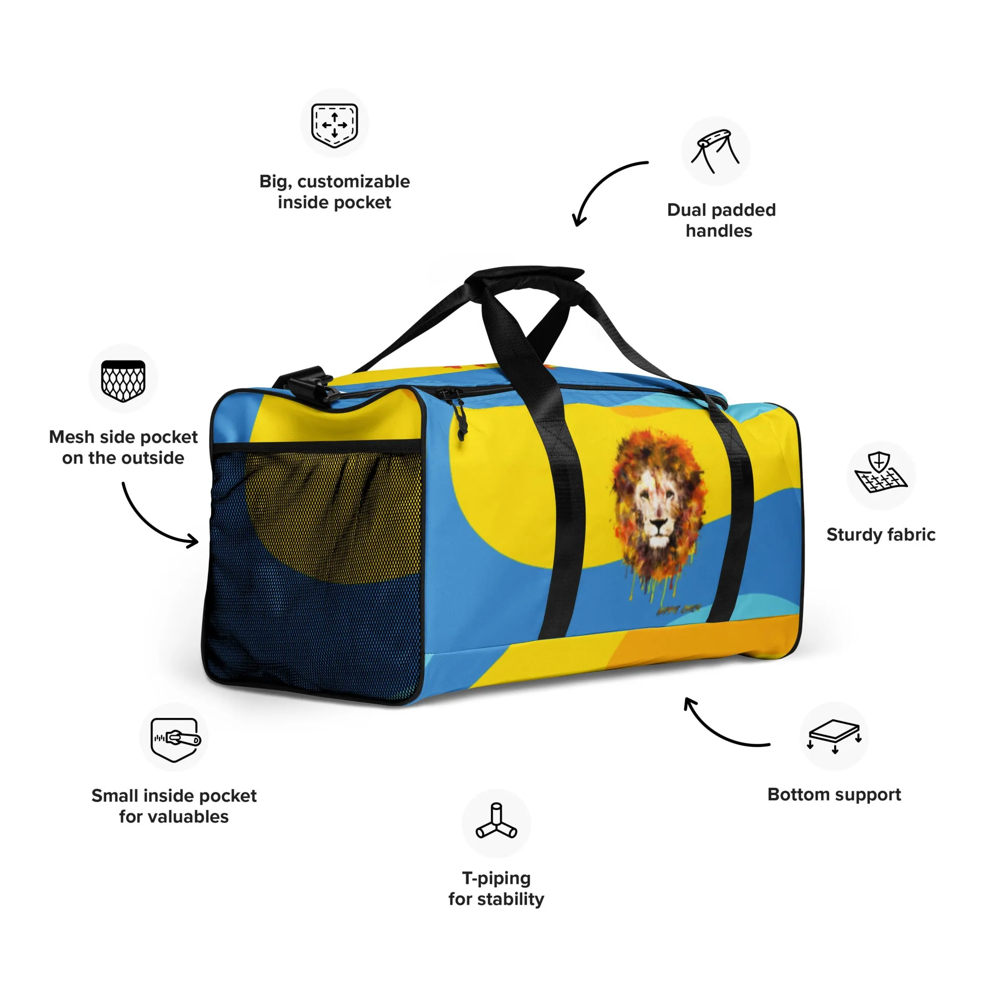 Color Waves Duffle Bag - OG Hippie Dude