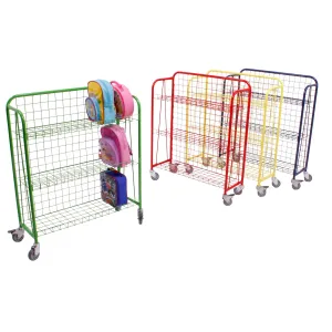 Coloured Lunch Box Trolley - Green