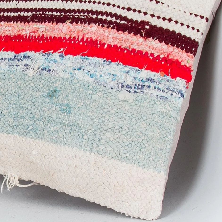 Contemporary Multiple Color Kilim Pillow Cover 16x16 7482