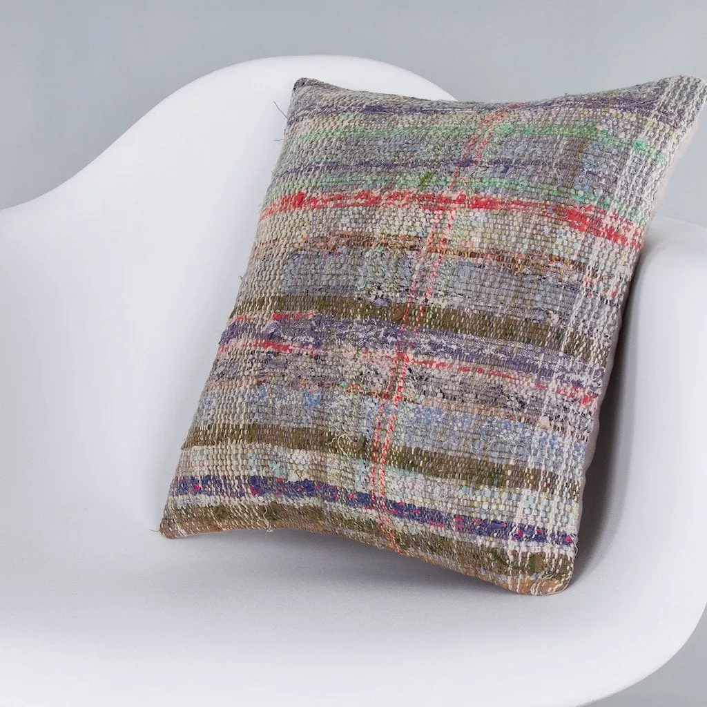 Contemporary Multiple Color Kilim Pillow Cover 16x16 7572