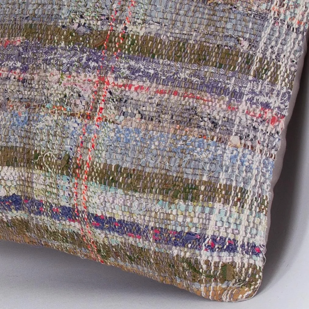 Contemporary Multiple Color Kilim Pillow Cover 16x16 7572