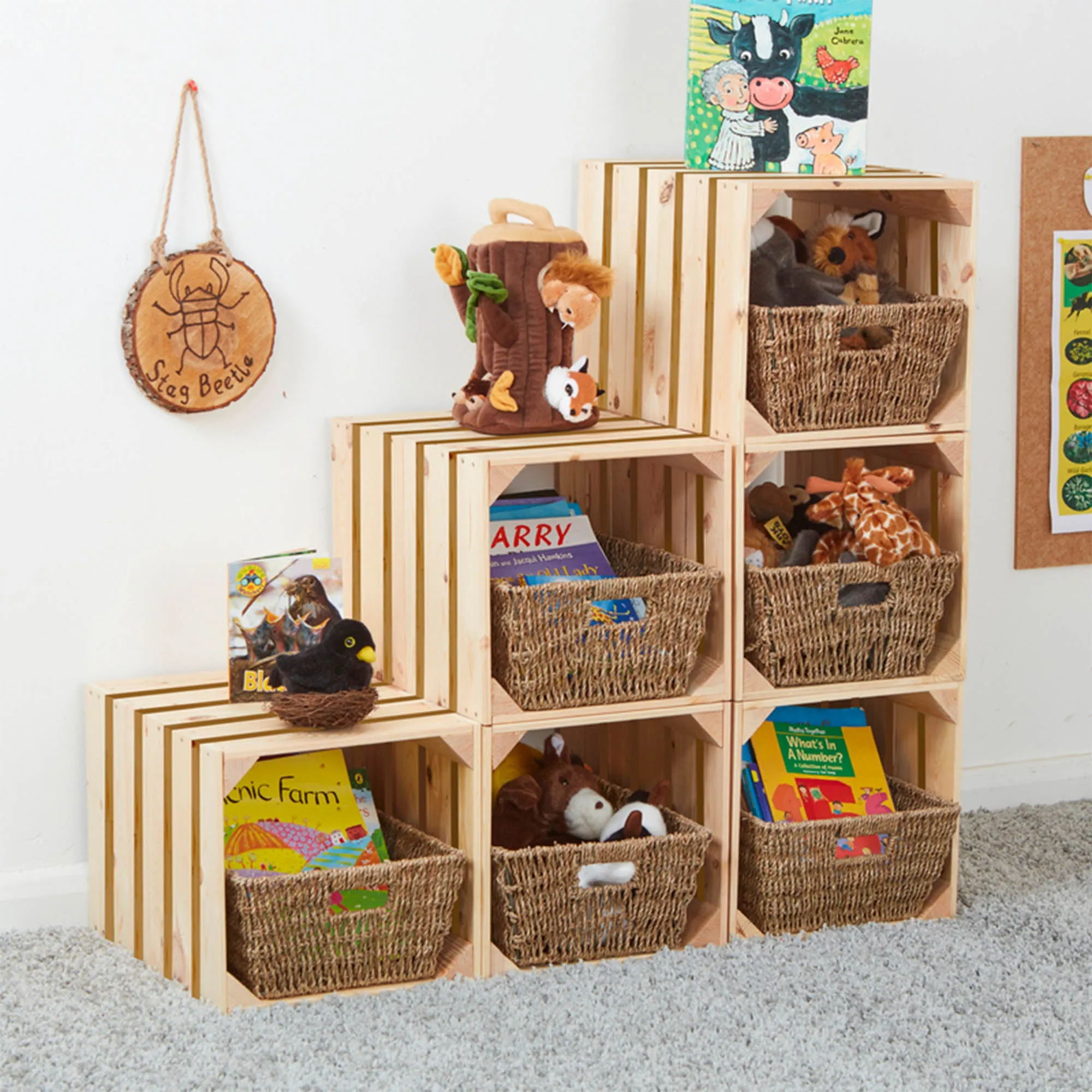 Cosy Modular Storage Squares - Pack of 9