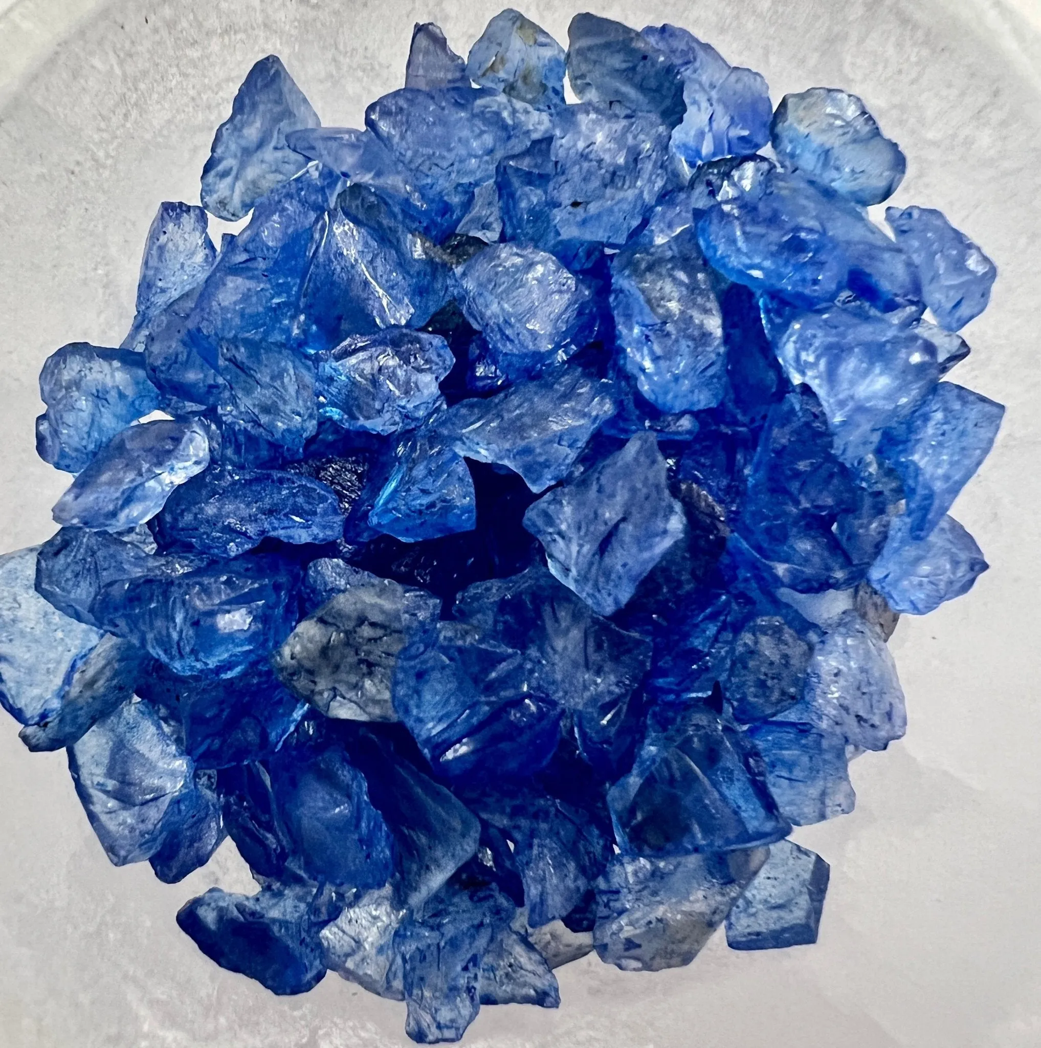 Crackled Blue Quartz Gemstone Chips