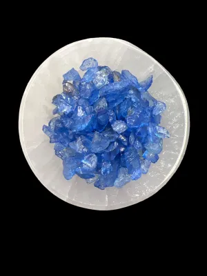 Crackled Blue Quartz Gemstone Chips