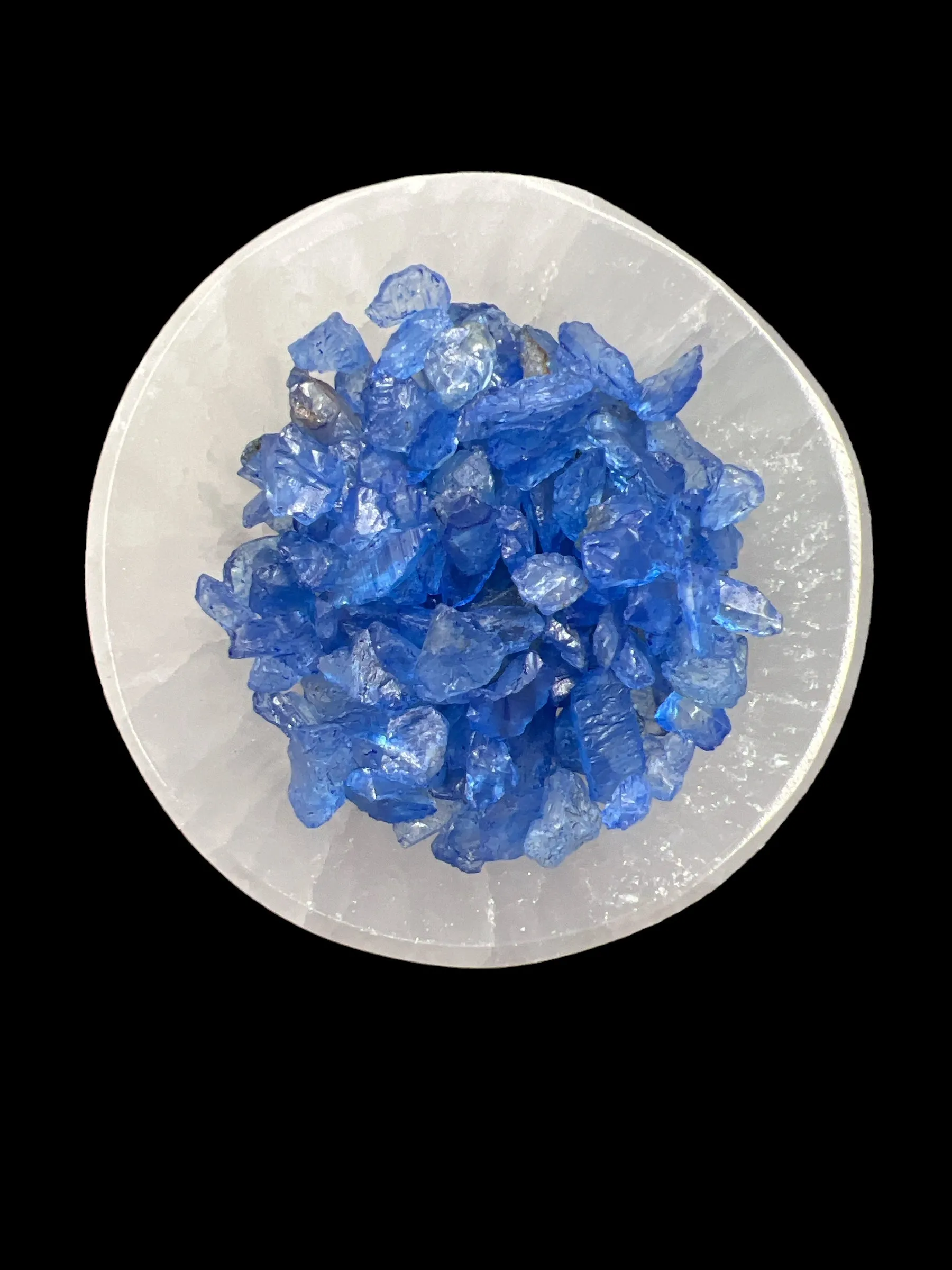 Crackled Blue Quartz Gemstone Chips