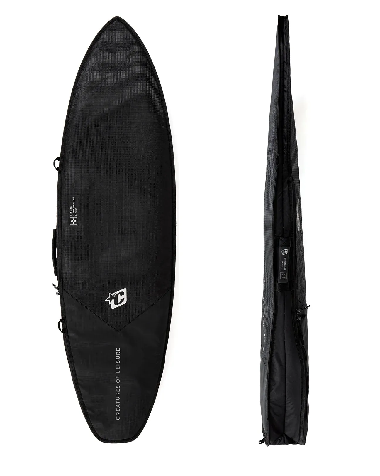 Creatures Shortboard Travel DT2.0 - Black Silver