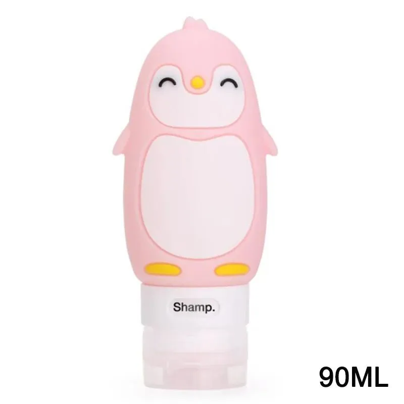 Cute Bear and Penguin Travel Bottles