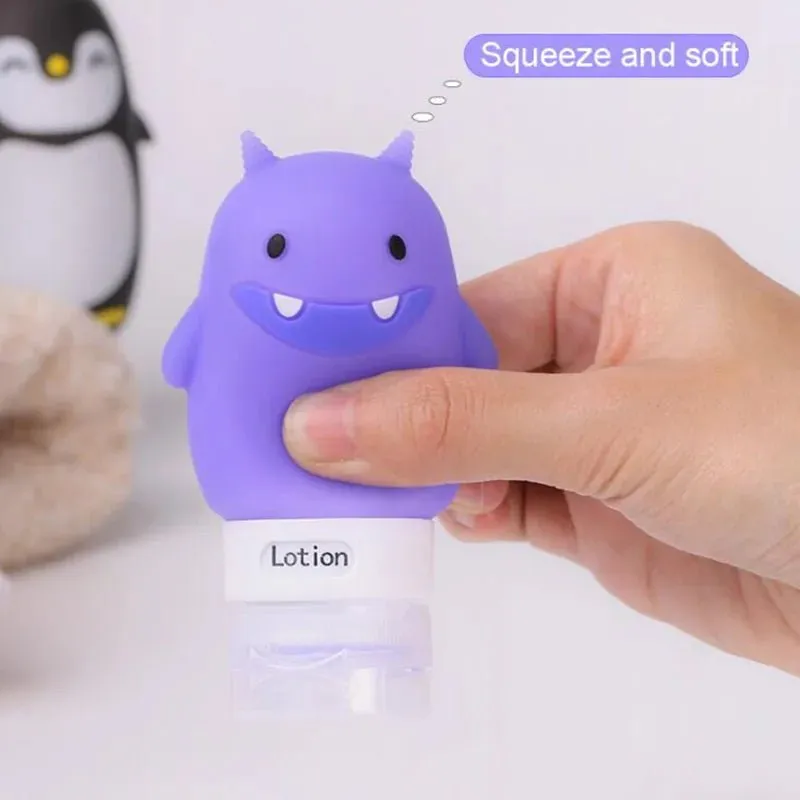 Cute Bear and Penguin Travel Bottles