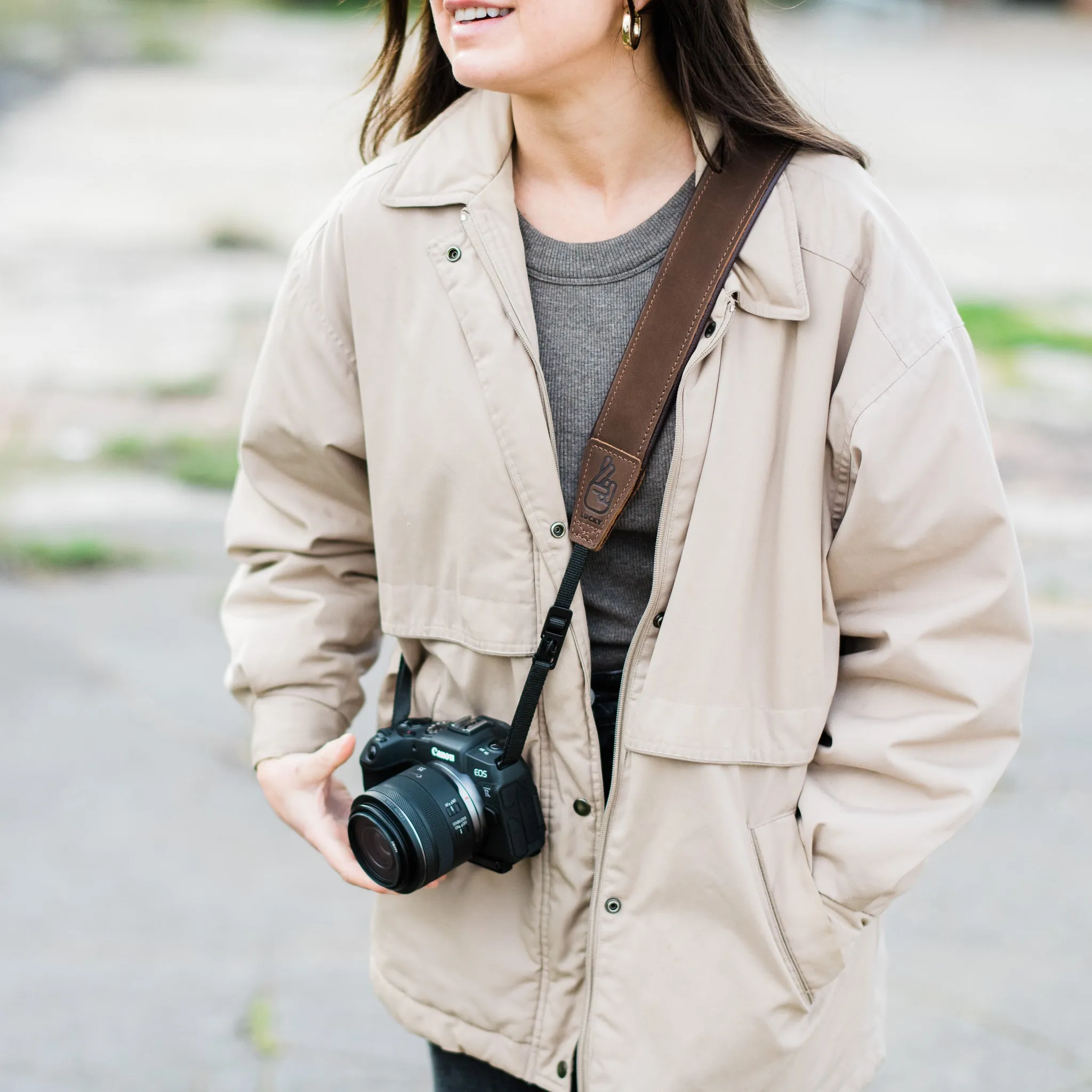 Deluxe 45 Padded Leather Camera Strap