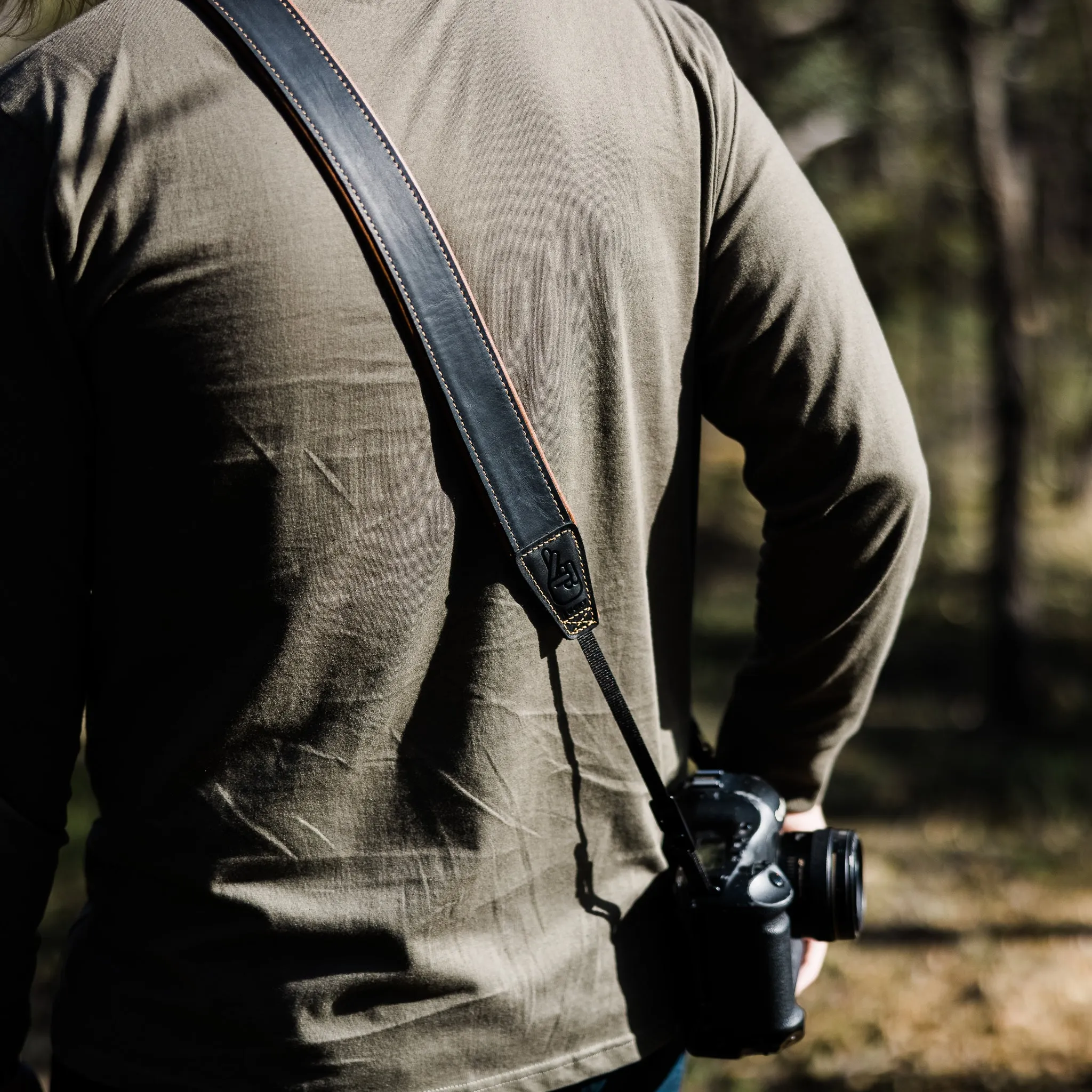 Deluxe 45 Padded Leather Camera Strap
