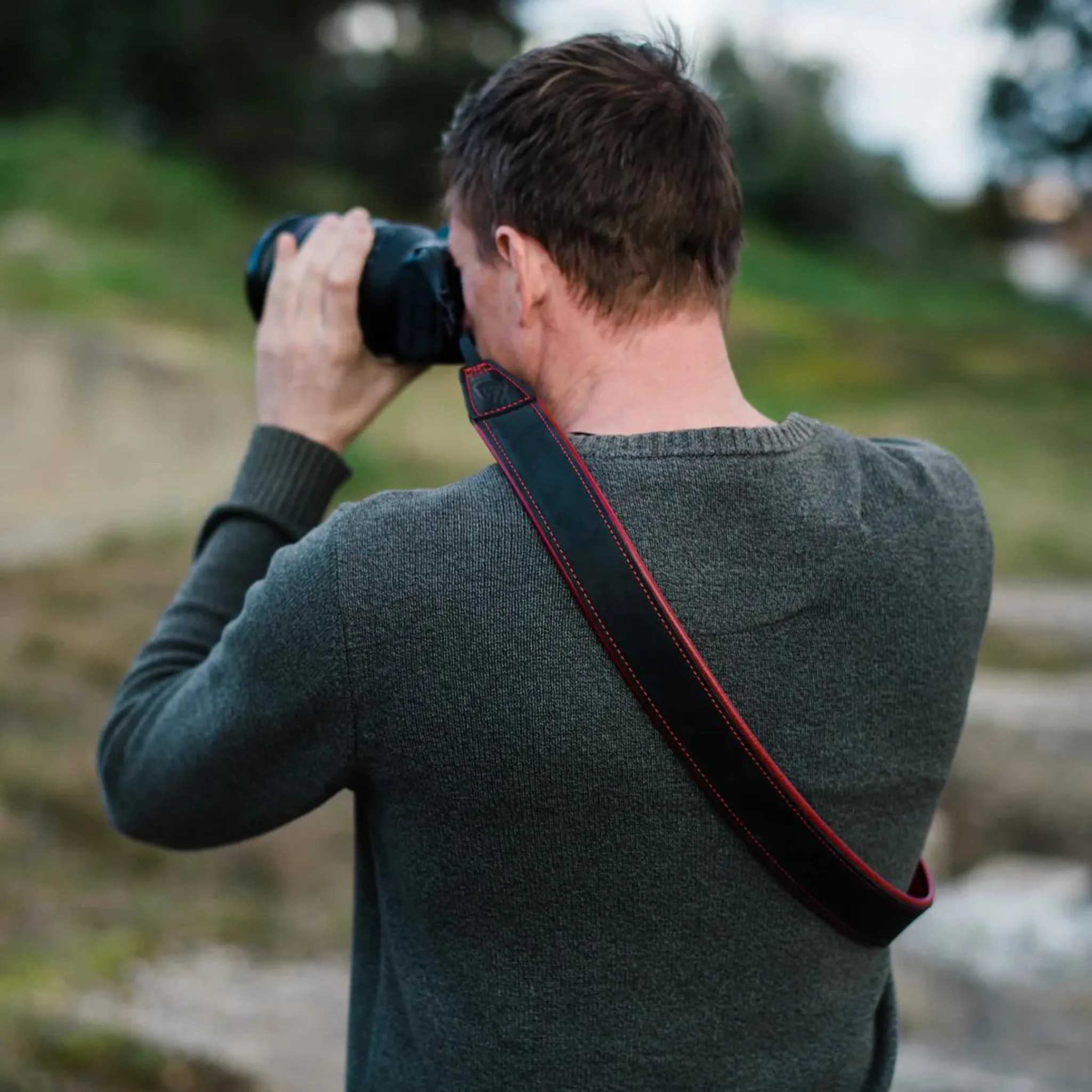 Deluxe 45 Padded Leather Camera Strap