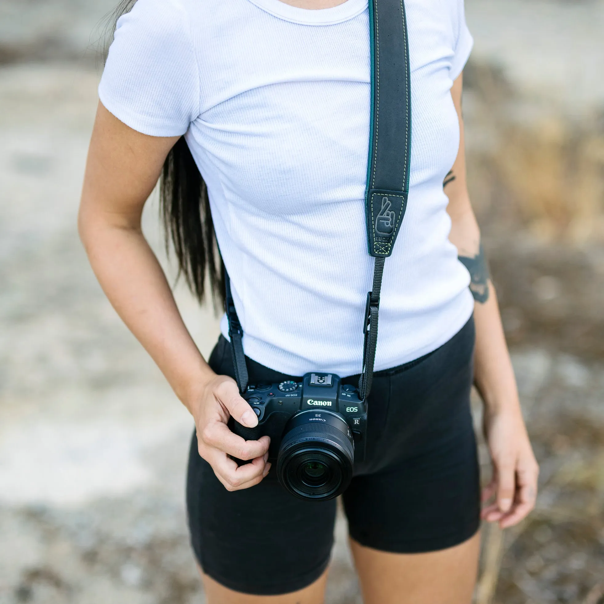 Deluxe 45 Padded Leather Camera Strap