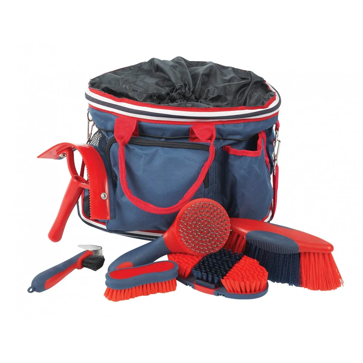 Deluxe Grooming Kit 6 piece - Navy/Red