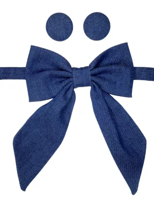 Denim Bowtie Set