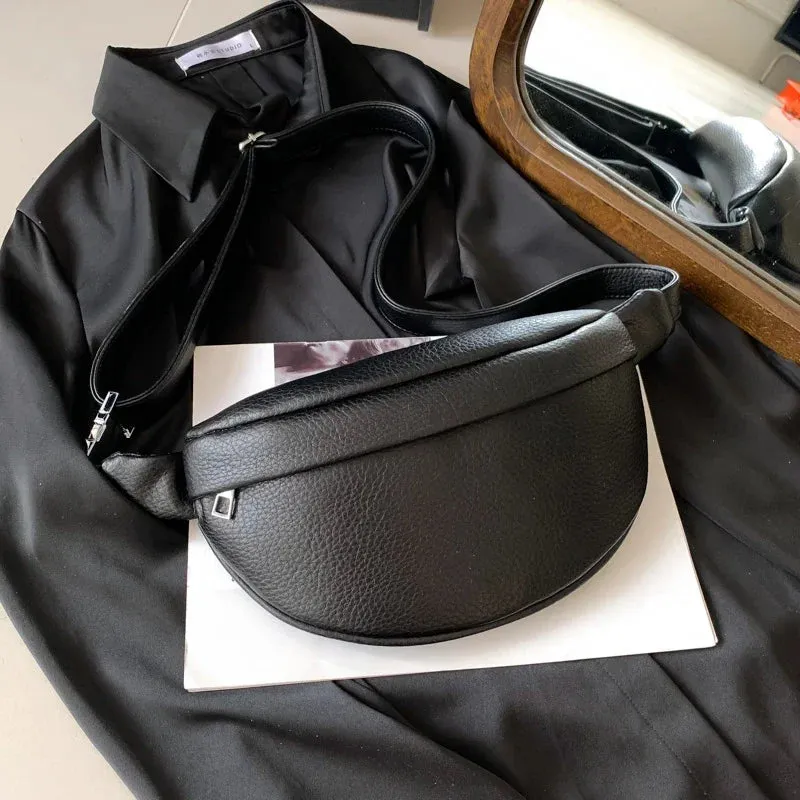Designer Woman Waist Bag Quality Soft Leather Fanny Pack Purse Fashion Brand Ladies Belt Bag Luxury Shoulder Crossbody Chest Bag