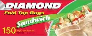 Diamond Sandwich Bags 150's