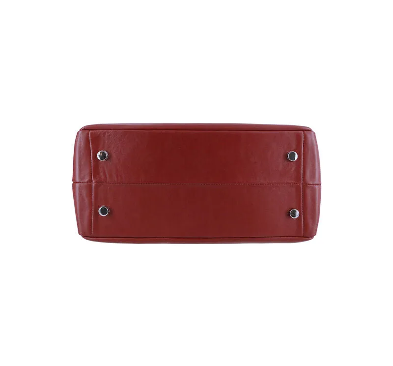 Diane Shoulder Handbag in Red