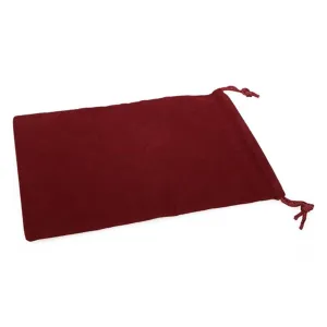 Dice Bag Suedecloth Large Burgundy