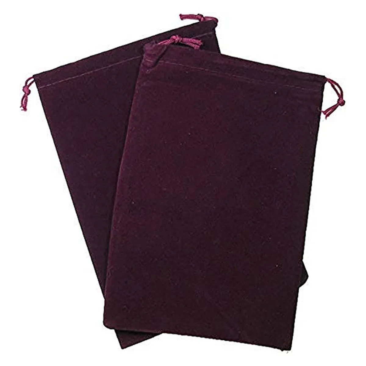 Dice Bag Suedecloth Large Burgundy