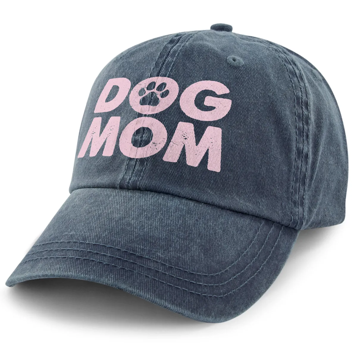 Dog Mom Printed Washed Dad Hat