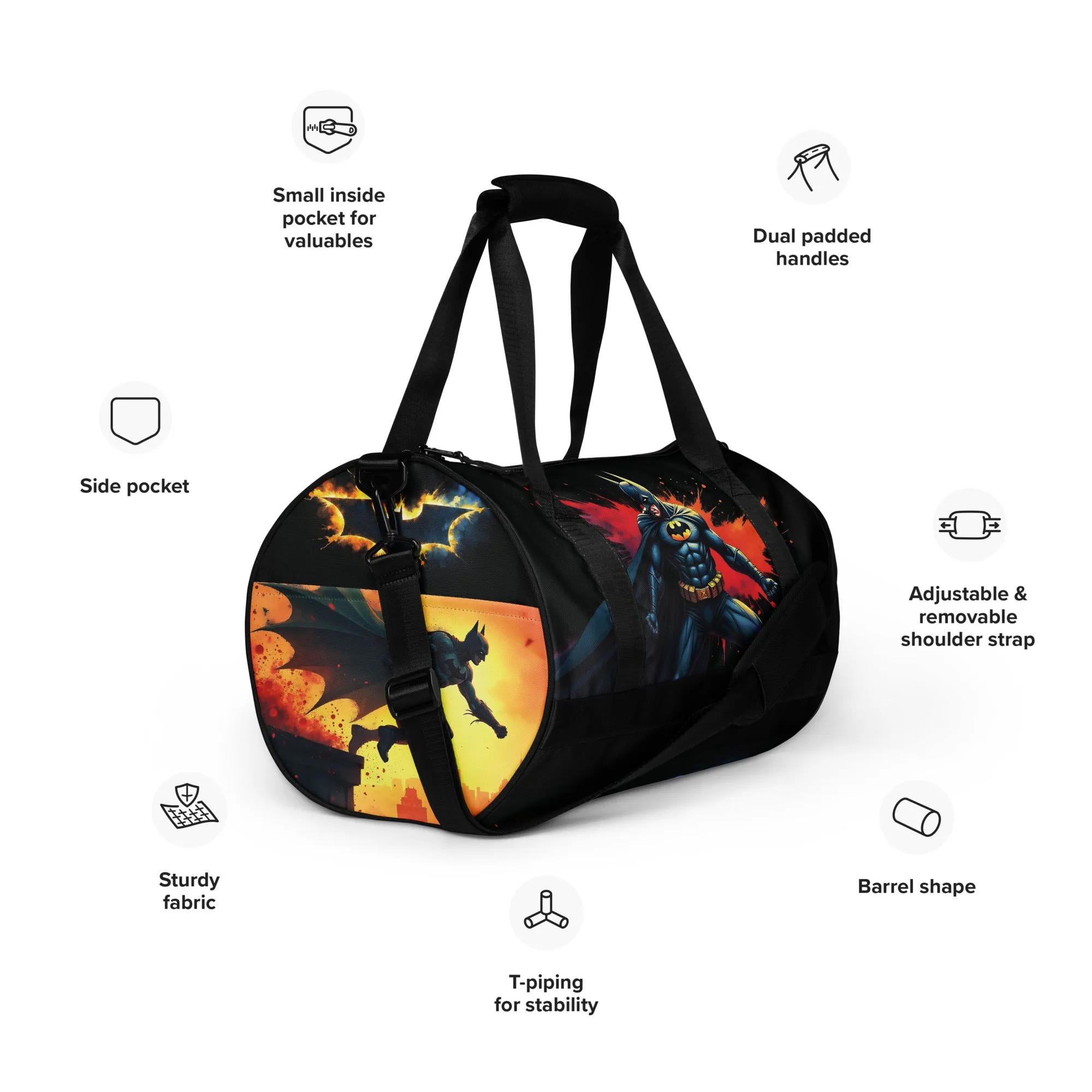 Dynamic Dark Knight Gym Bag