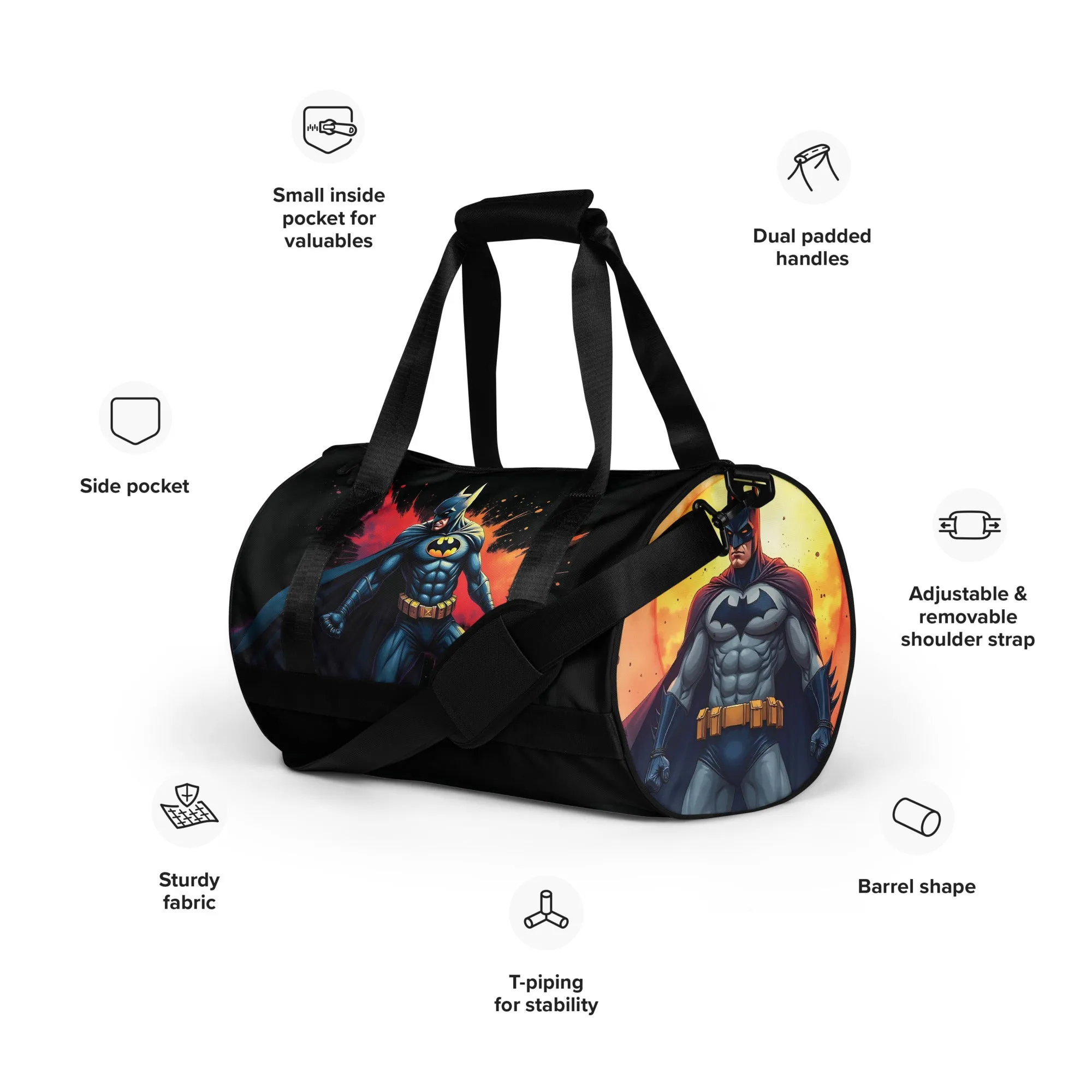 Dynamic Dark Knight Gym Bag