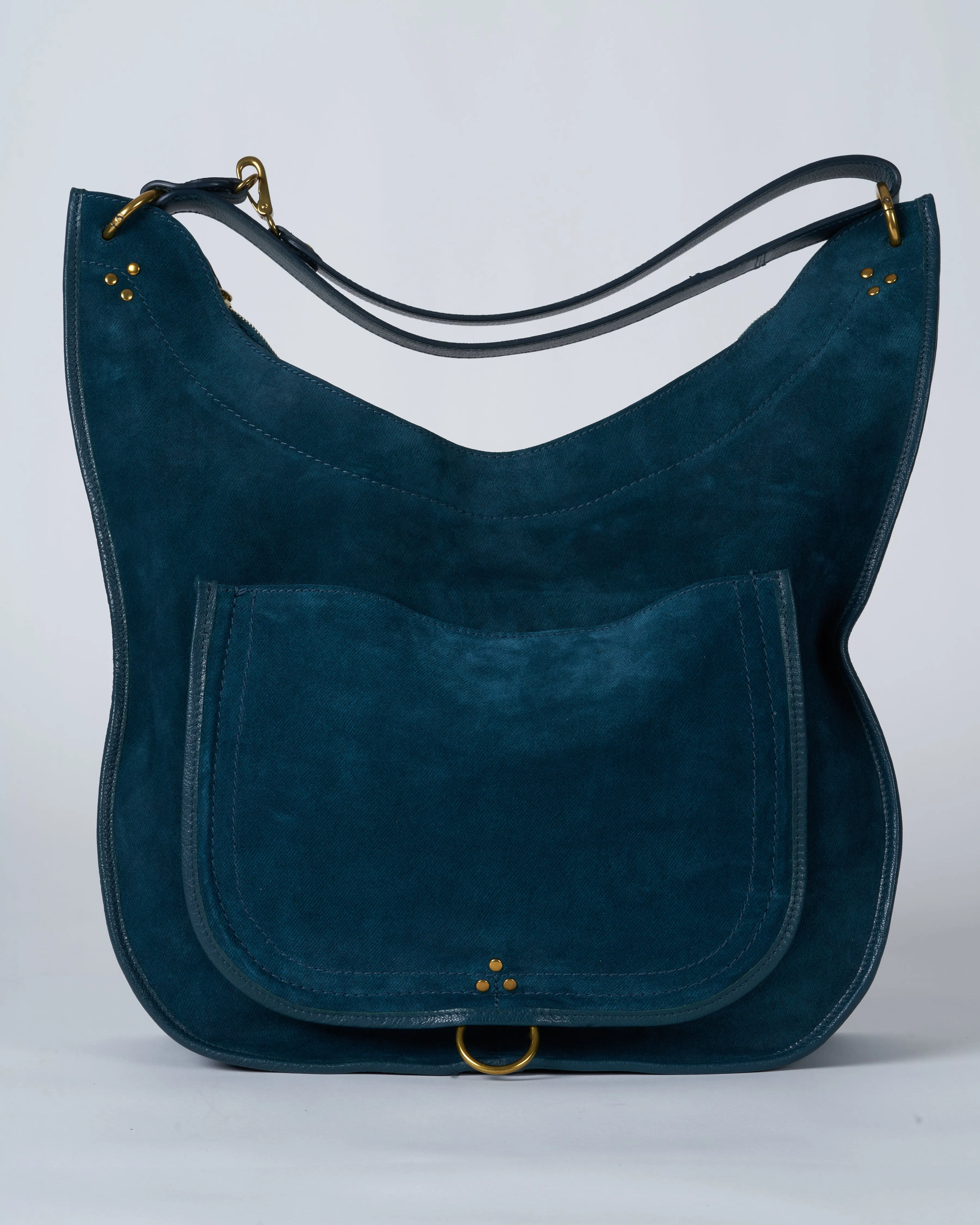 edgar bag l - jean's canard split suede