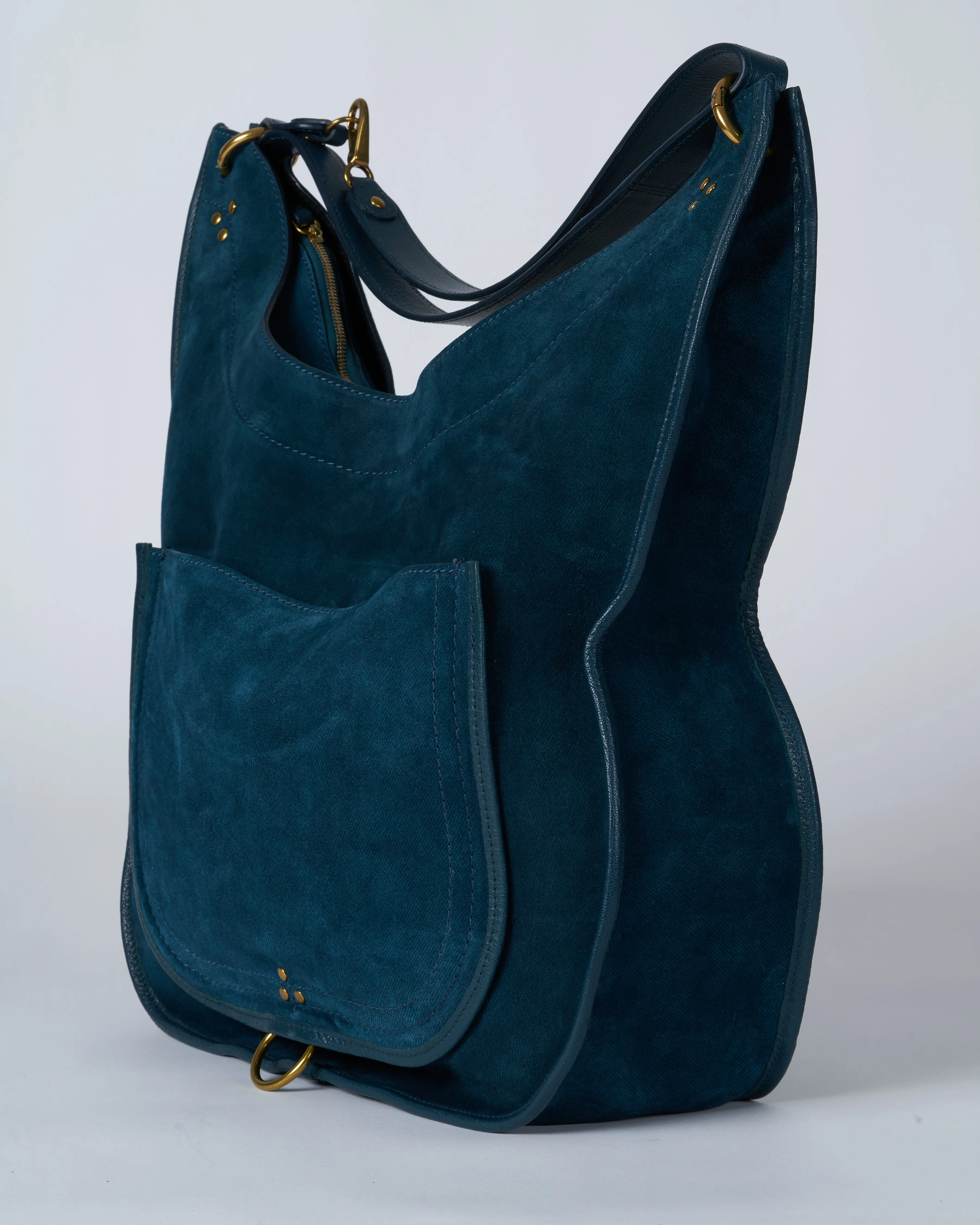 edgar bag l - jean's canard split suede