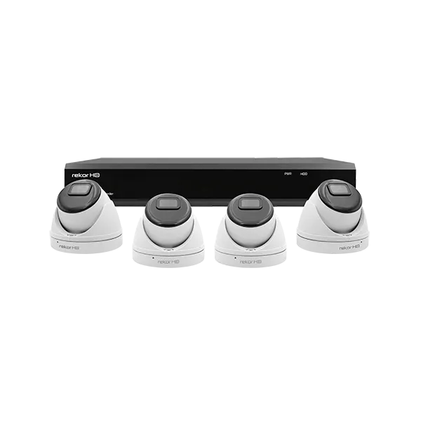 ESP RHD4KD4W Rekor HD 4 Channel HD 500GB 4x White Dome Camera Kit